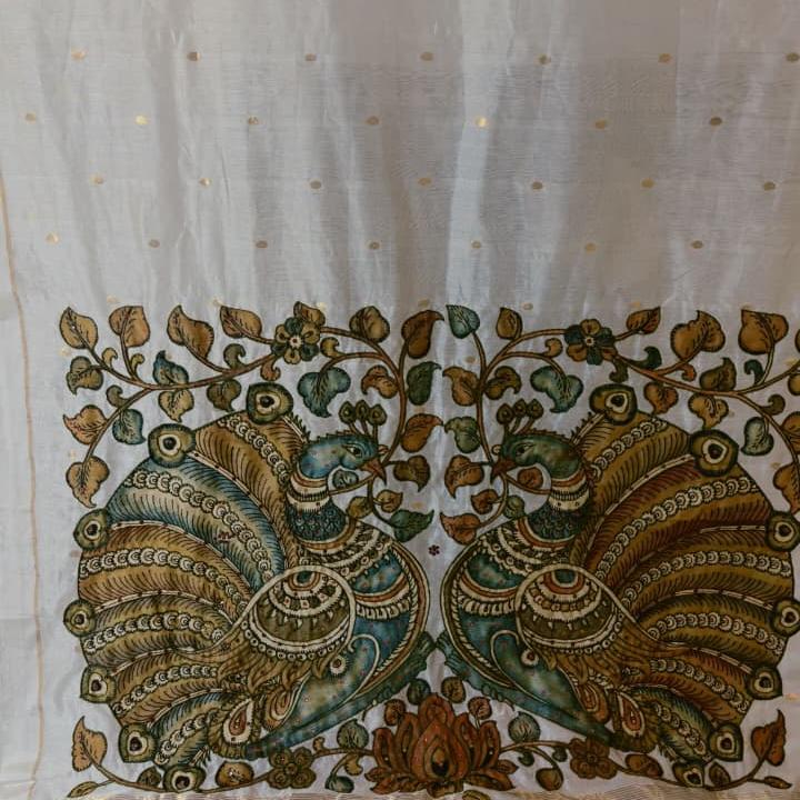 Chanderi meets Kalamkari