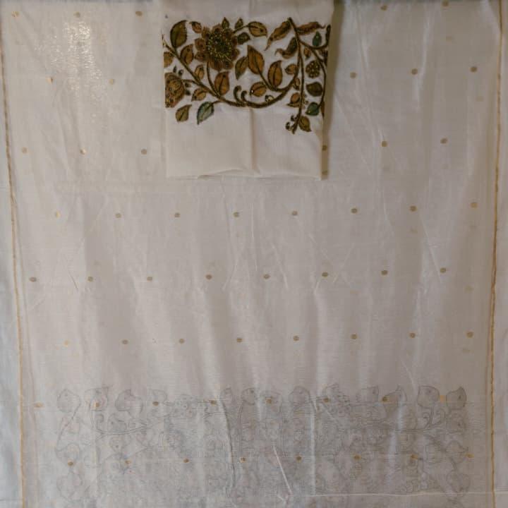 Chanderi meets Kalamkari
