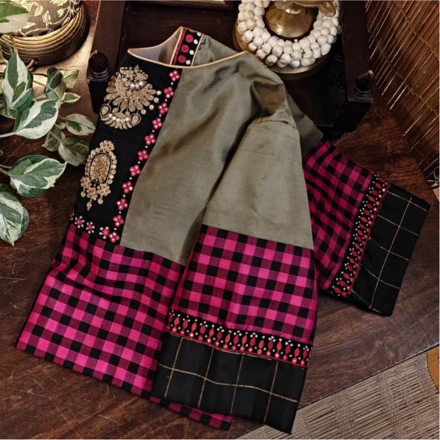 Ahalya | A Play of Checks & Silk