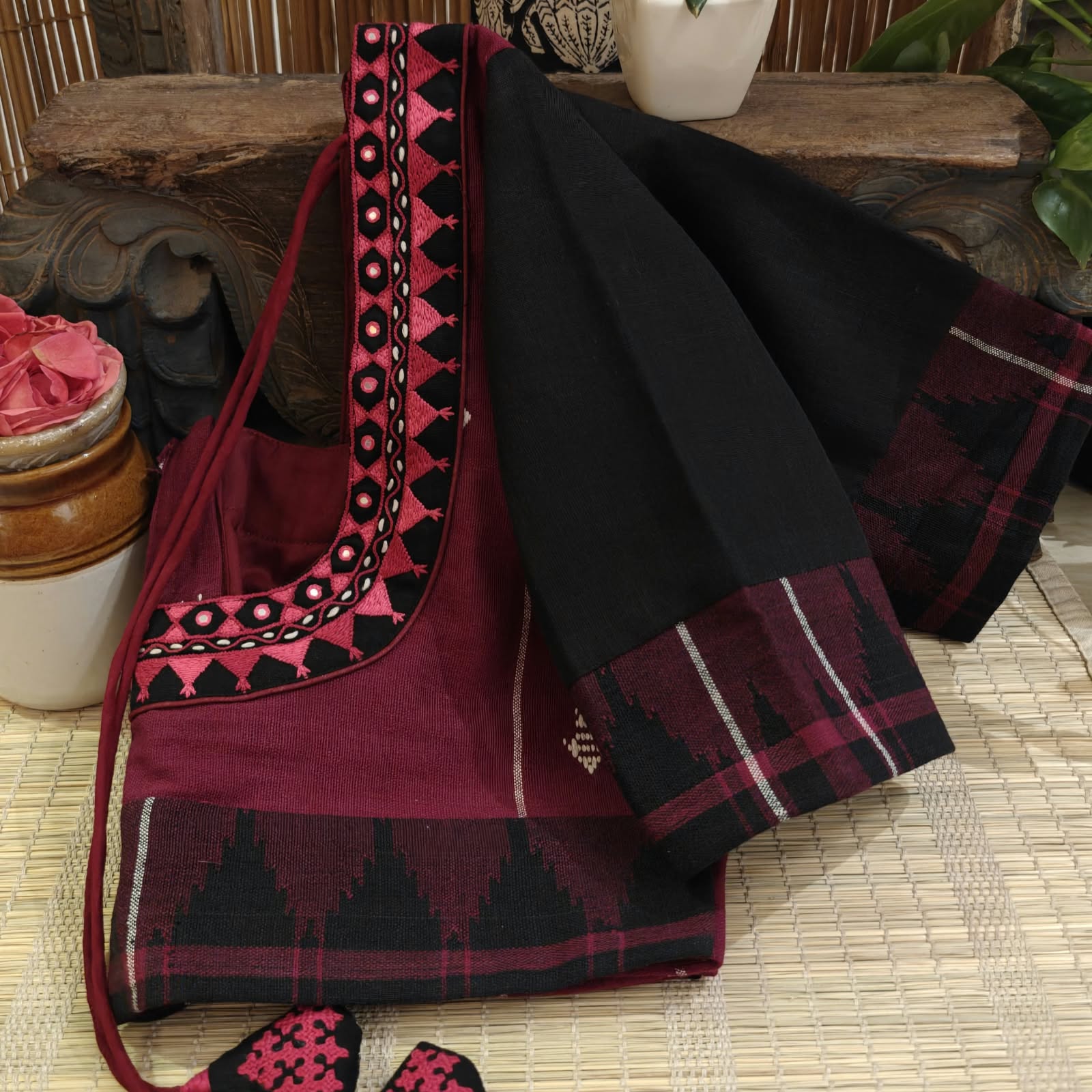 BHUMI | KOTPAD IN DEEP RED