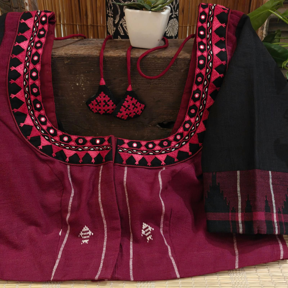 BHUMI | KOTPAD IN DEEP RED