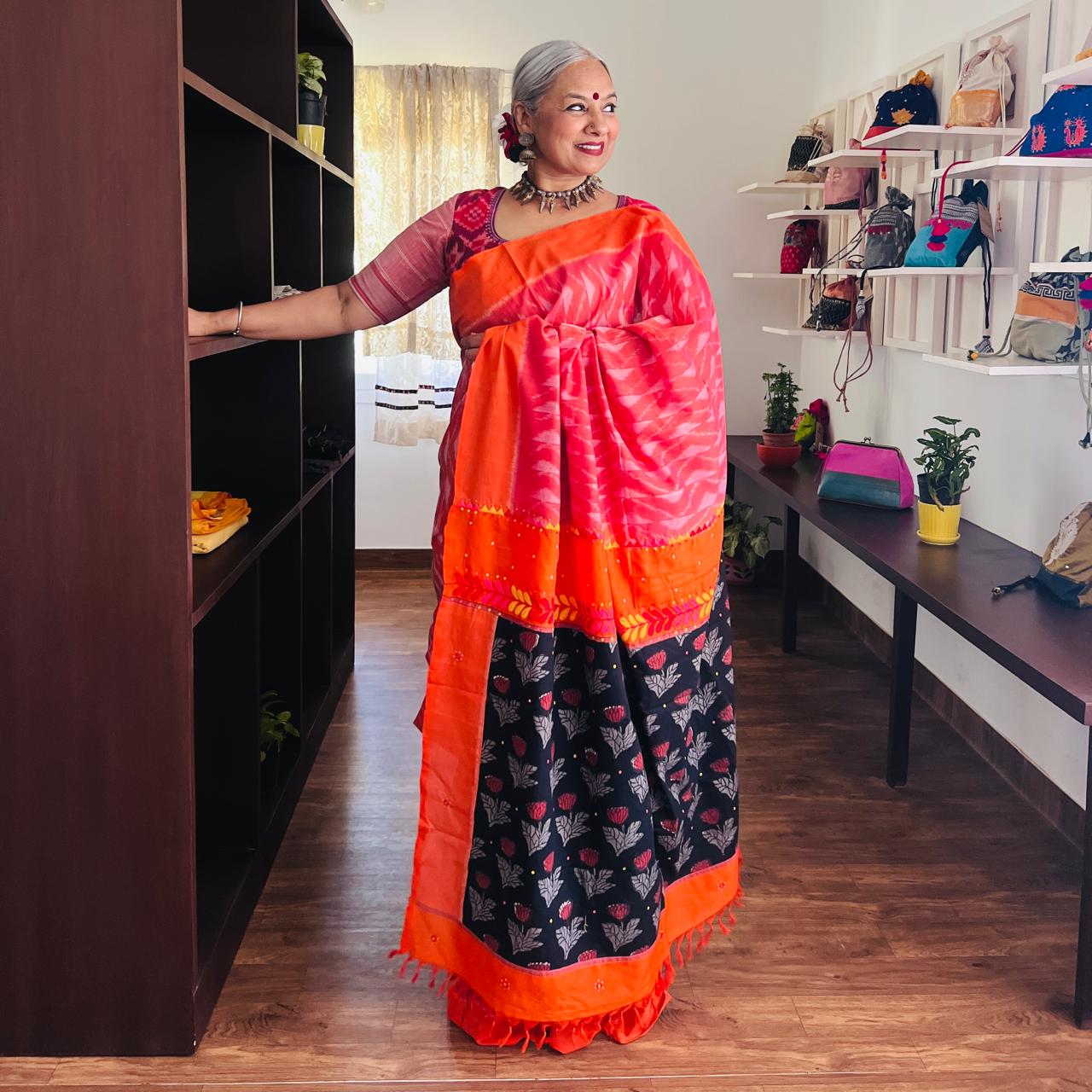 TELIA RUMAL | PINK, ORANGE & A FLOURISH OF FLORALS