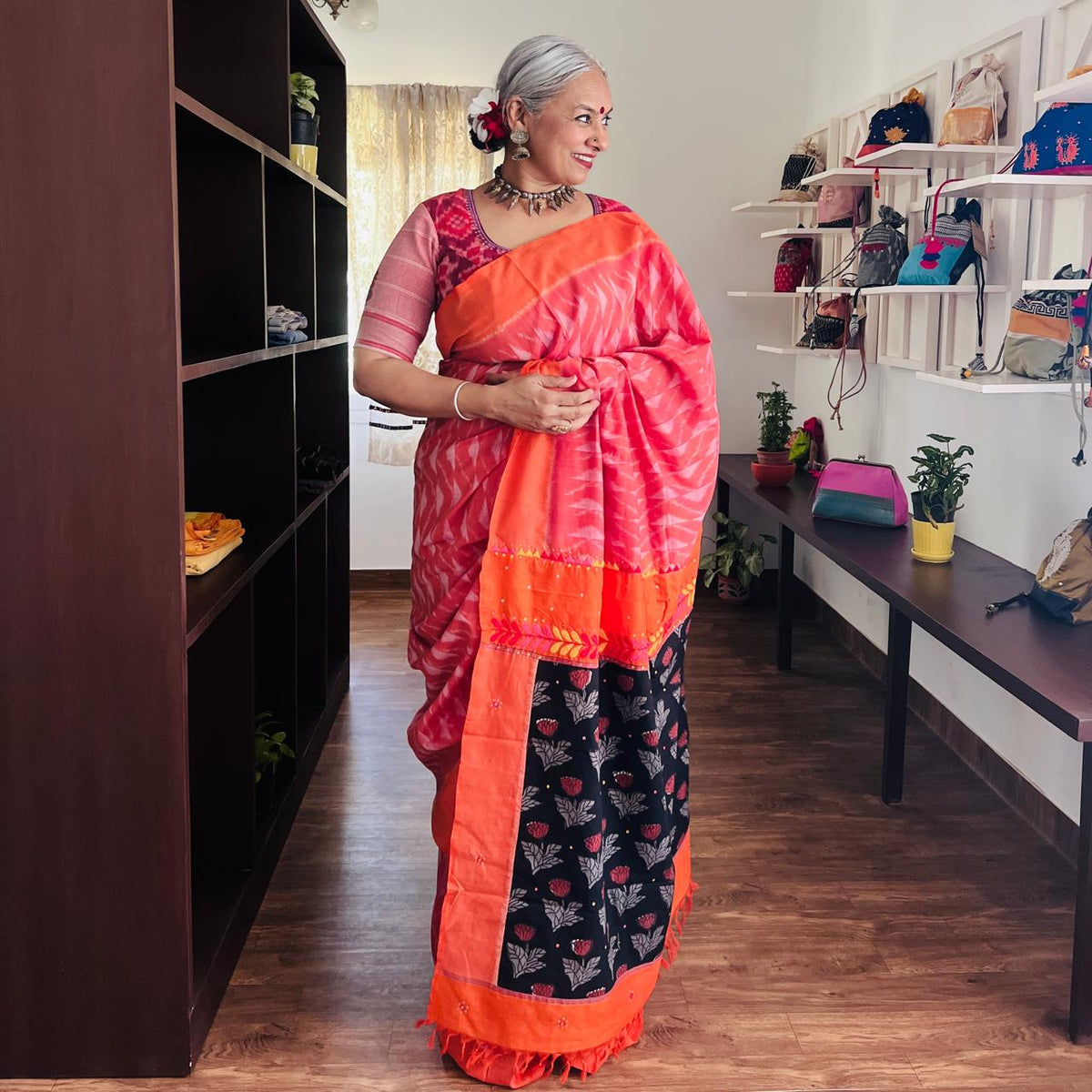 TELIA RUMAL | PINK, ORANGE & A FLOURISH OF FLORALS