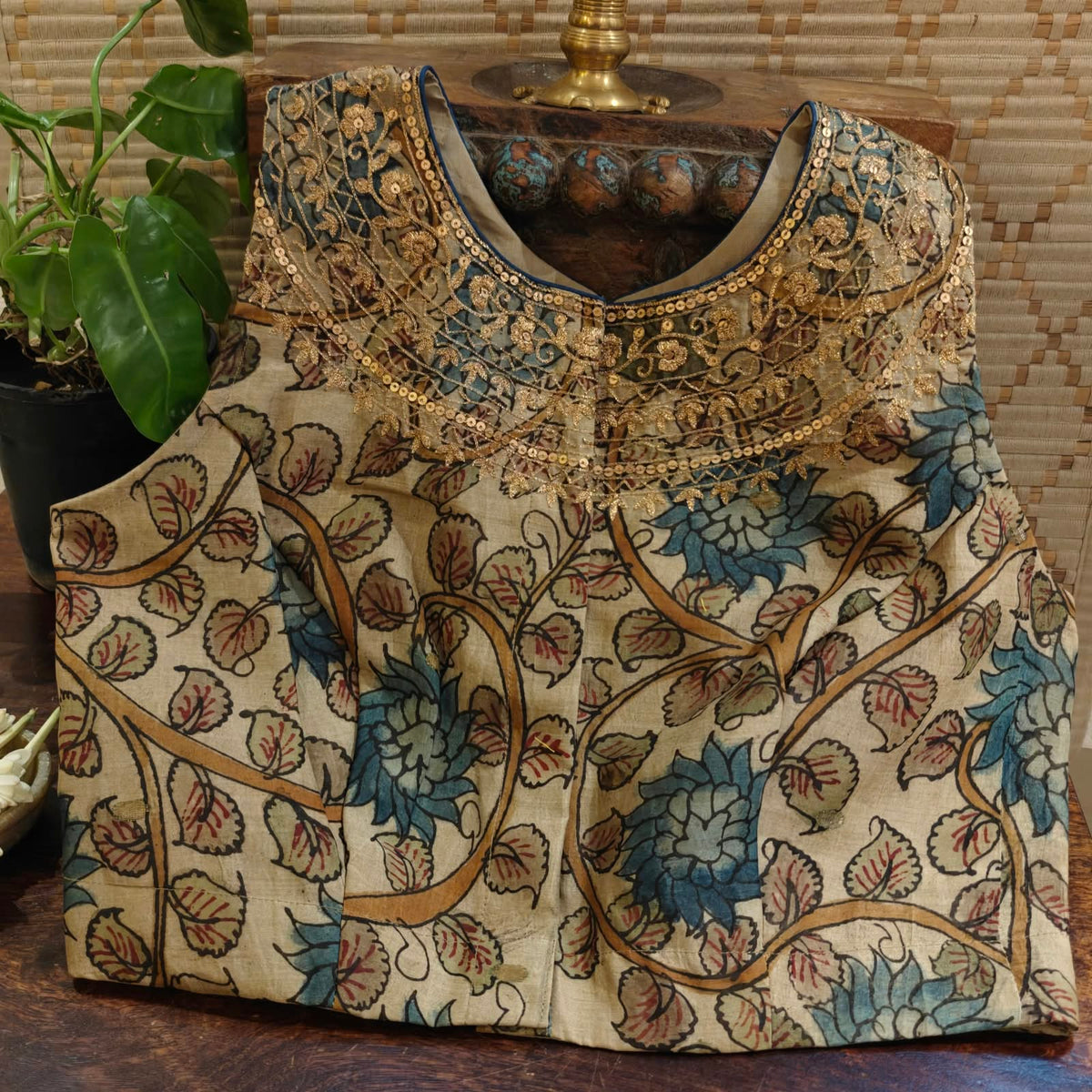 Fawn Florals — Kalamkari & Pittan