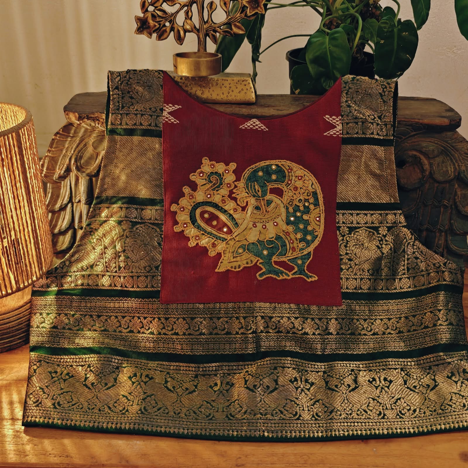 Green, Red & a Little Kalamkari
