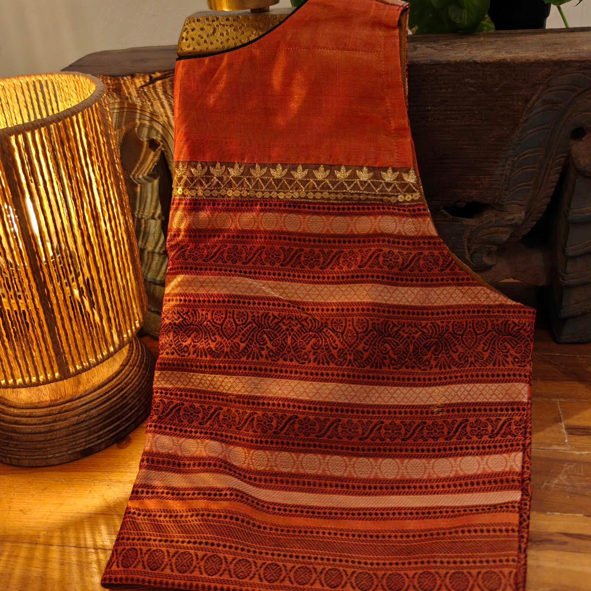 A Hint of Gold on Orange