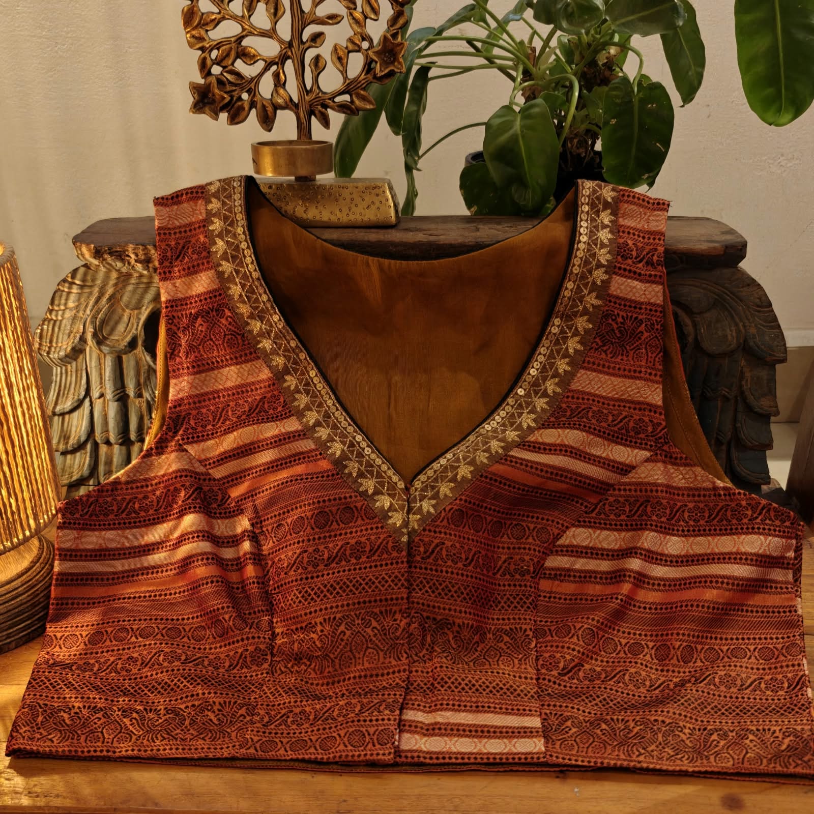 A Hint of Gold on Orange