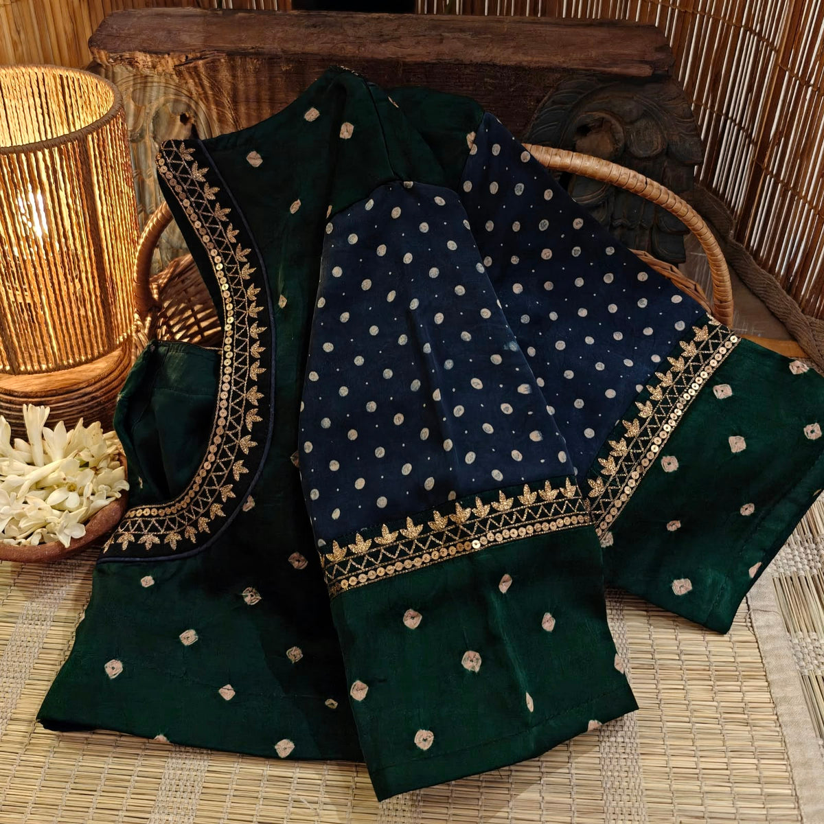 Bandhani Meets Indigo