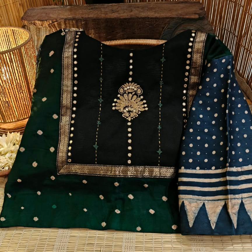 Bandhani Meets Indigo