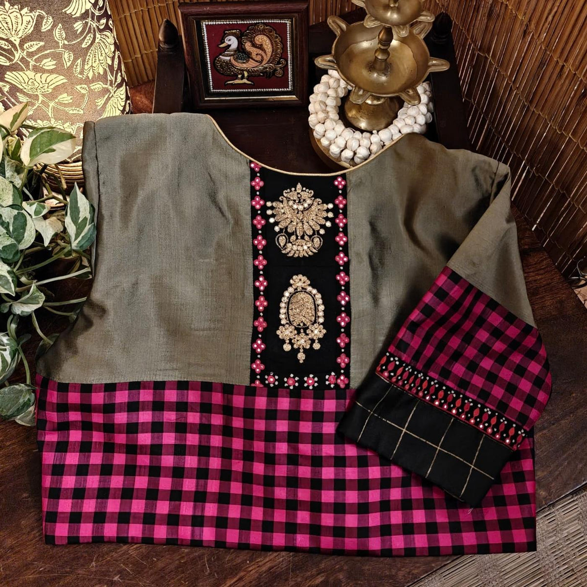 Ahalya | A Play of Checks & Silk