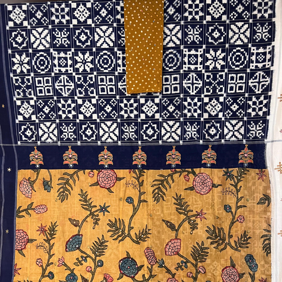 Midnight Blue- Kalamkari Bloom