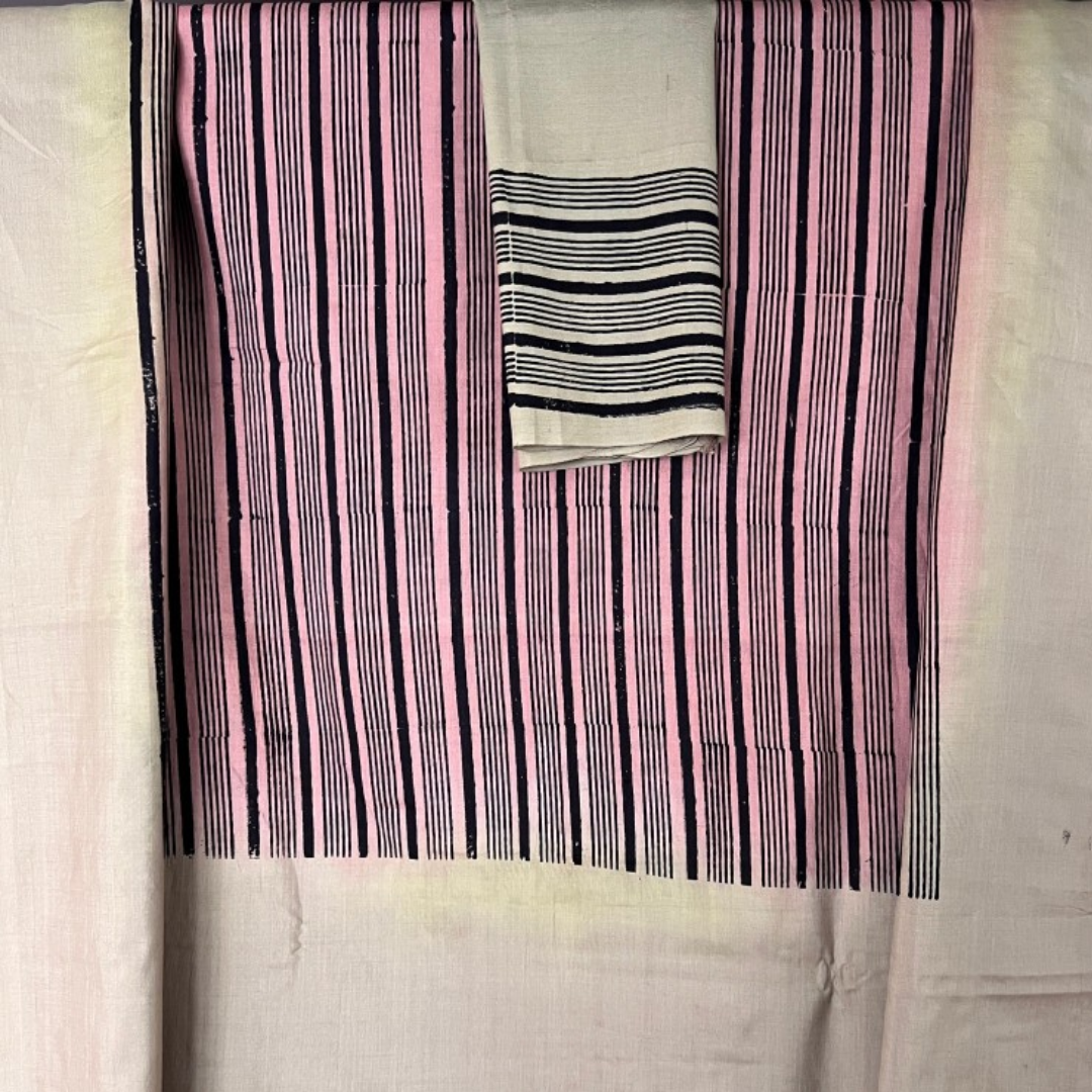Ivory Handcrafted Handloom Pure Tussar Silk Saree