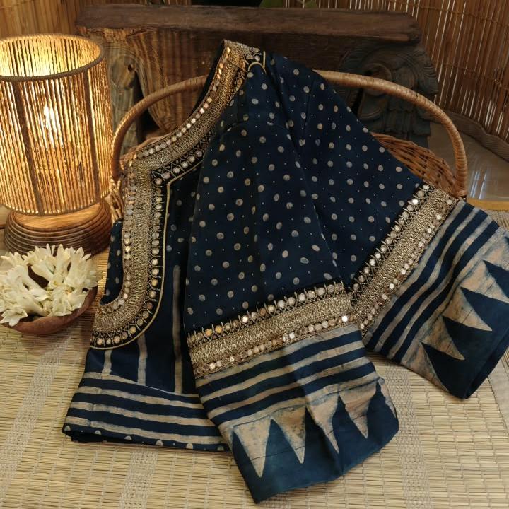 INDIGO & VINTAGE GOLD