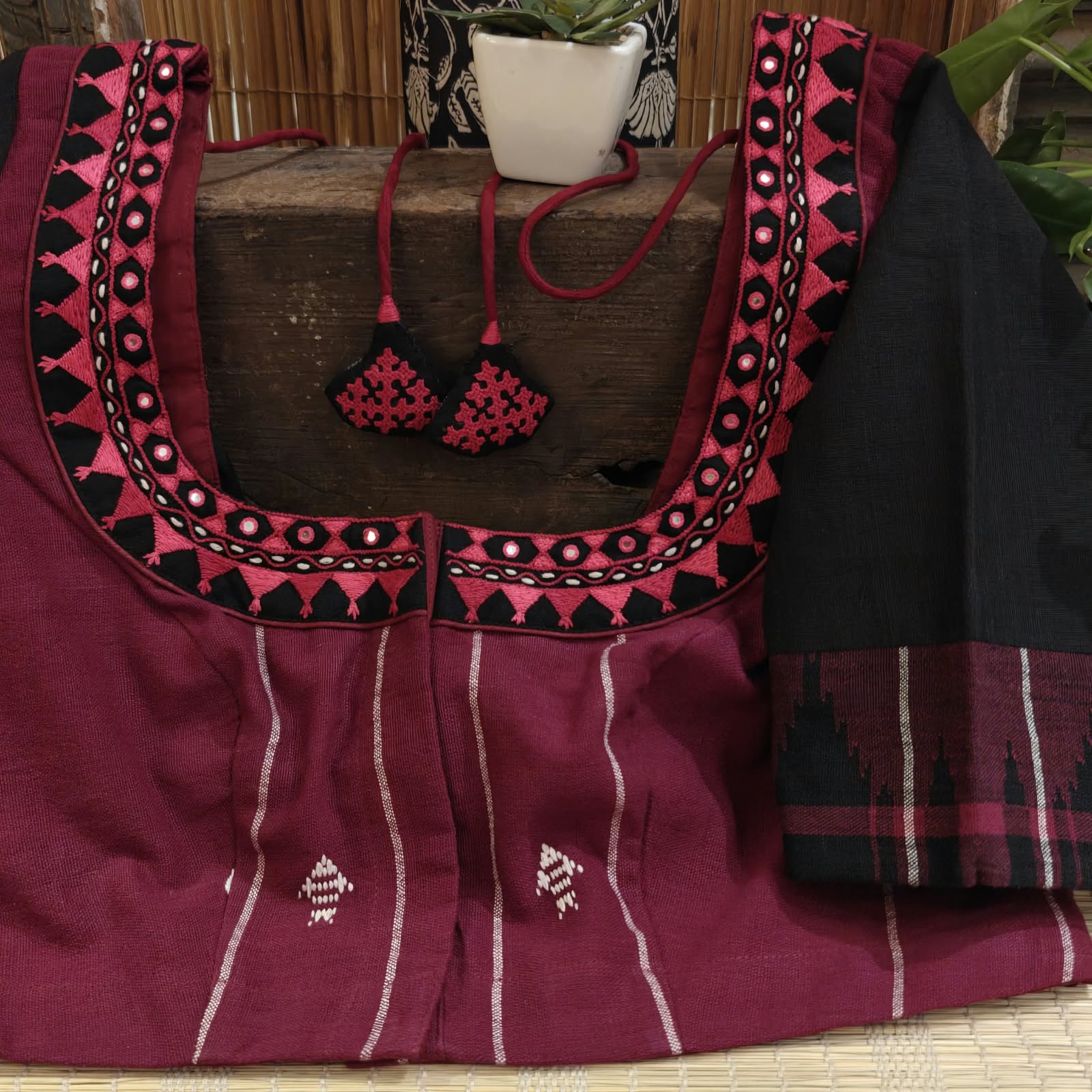 BHUMI | KOTPAD IN DEEP RED