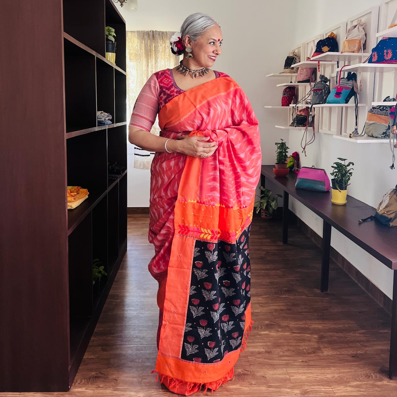 TELIA RUMAL | PINK, ORANGE & A FLOURISH OF FLORALS