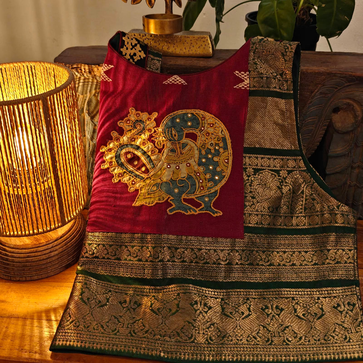 Green, Red & a Little Kalamkari