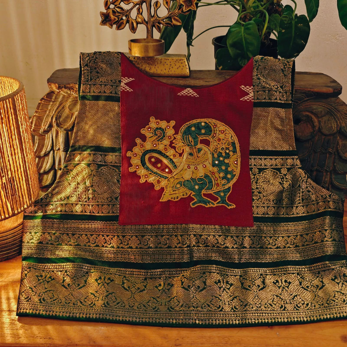Green, Red & a Little Kalamkari