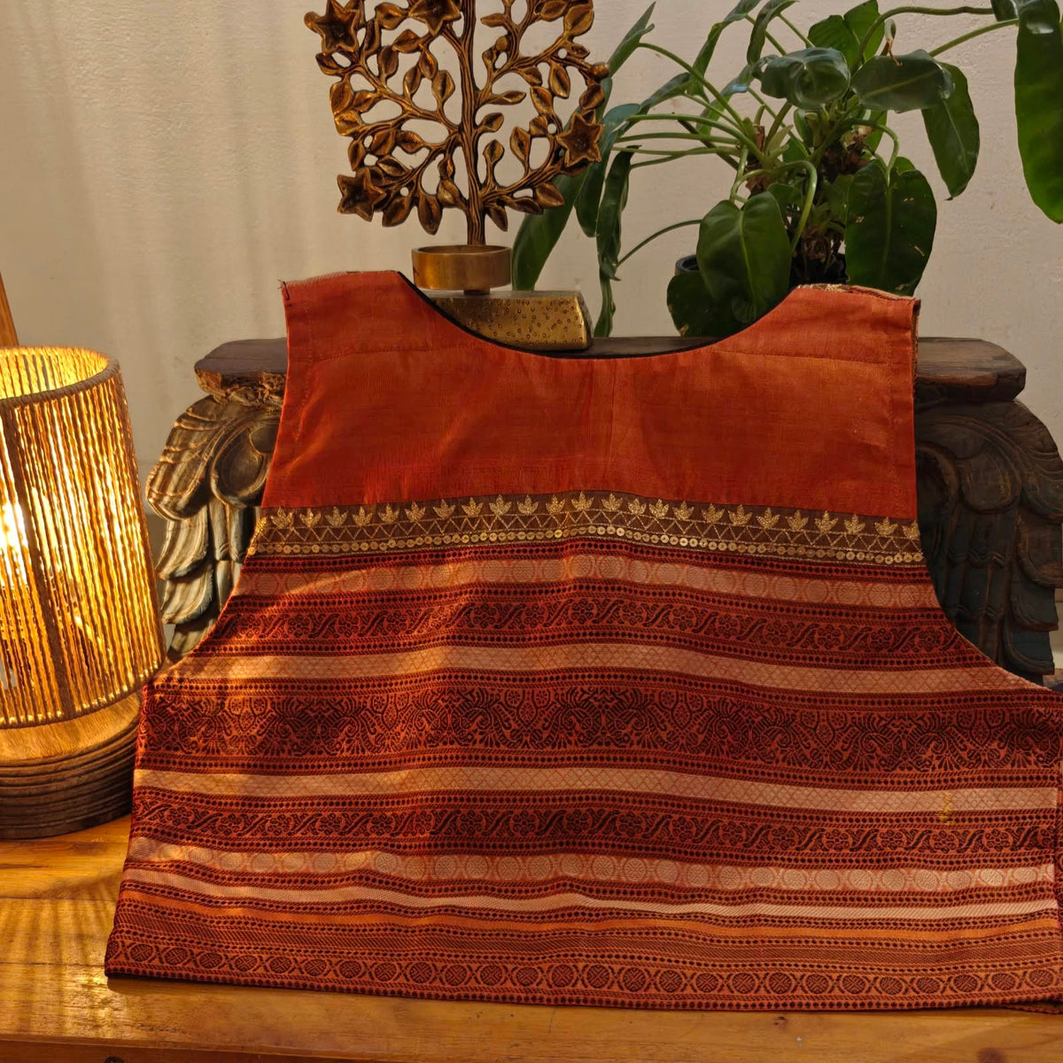 A Hint of Gold on Orange