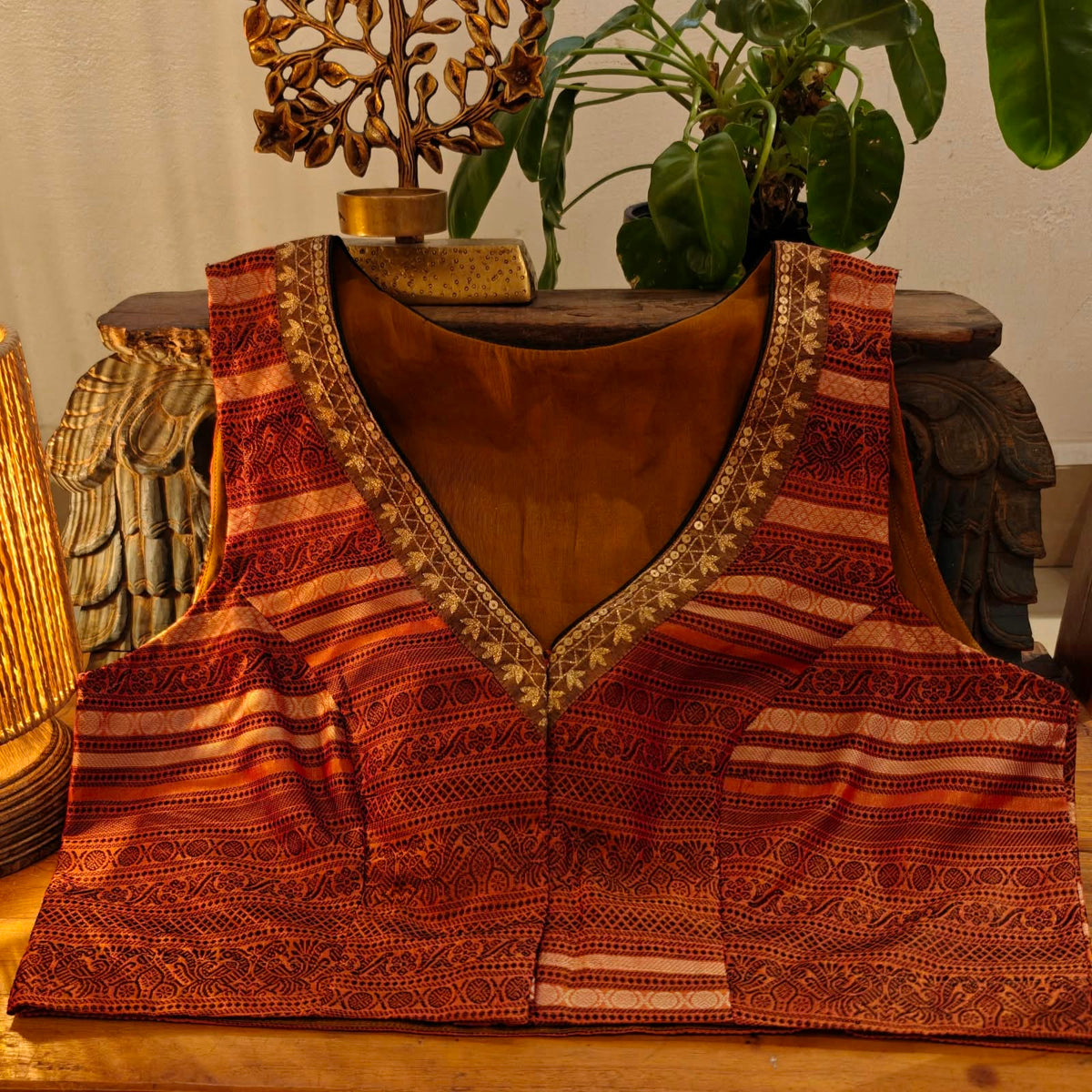 A Hint of Gold on Orange