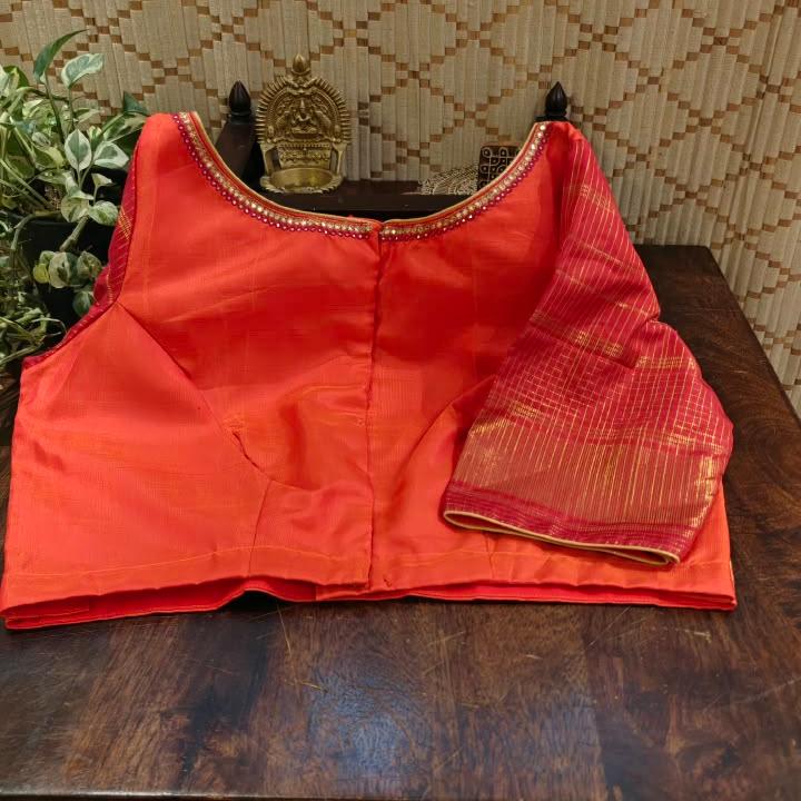 Orange in Kanjeevaram Silk