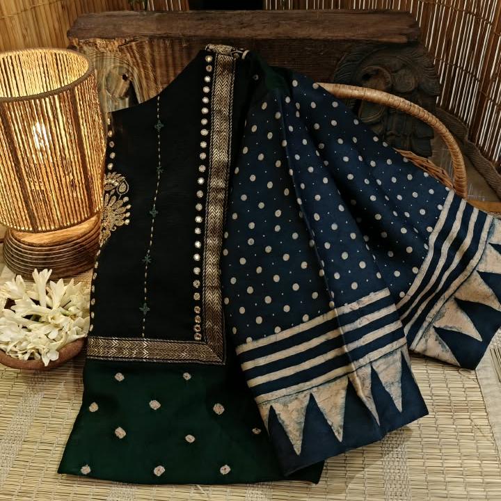 Bandhani Meets Indigo
