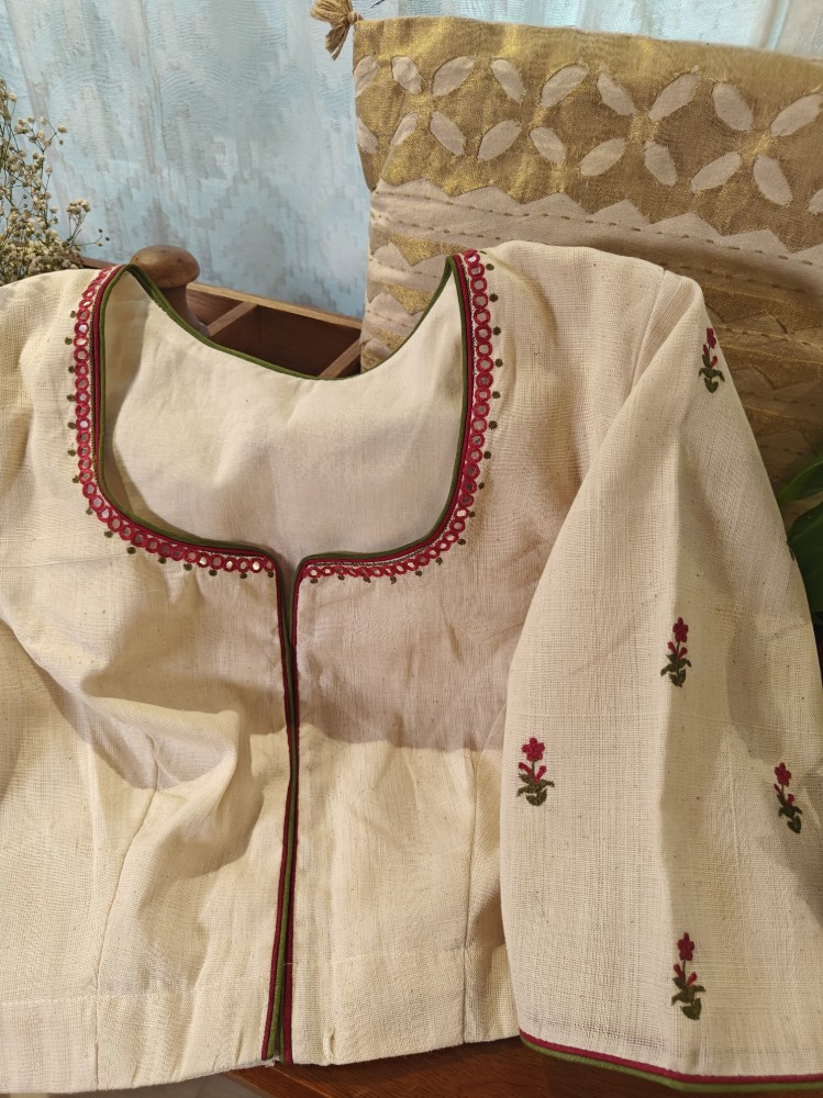 A bouquet of florals on ivory