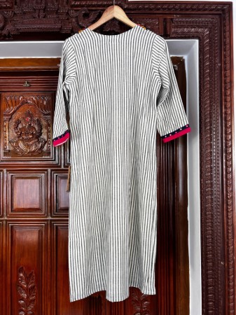 Picture of The Kotpad Red Yoke Kurta
