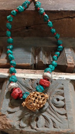 Picture of Turquoise & Coral Symphony 💎🌊❤️