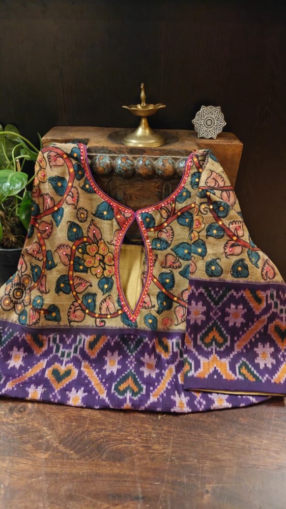 Where Ikkat Meets Kalamkari