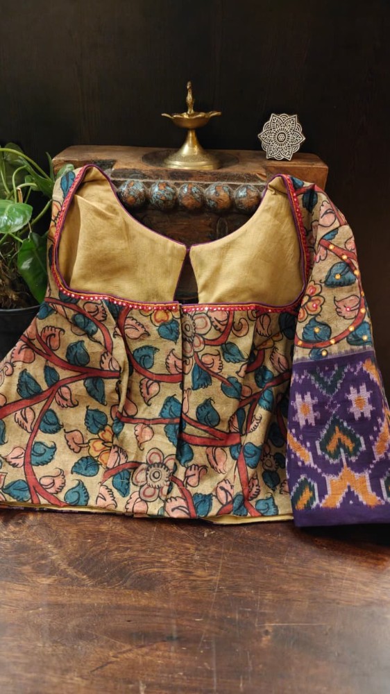Where Ikkat Meets Kalamkari