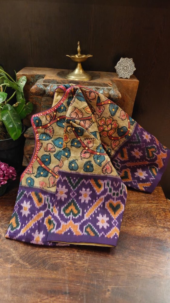 Where Ikkat Meets Kalamkari
