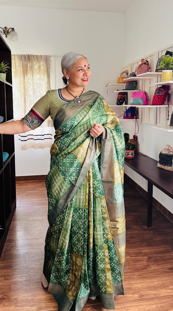 Green, Ochre & Tussar