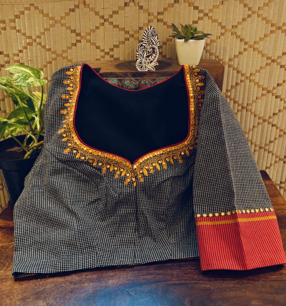 Pattada Anchu & Ajrakh Embroidered Harmony
