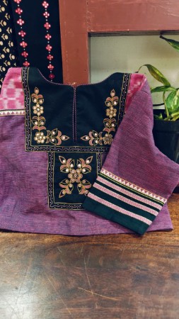 Purple, Woven in Karnataka