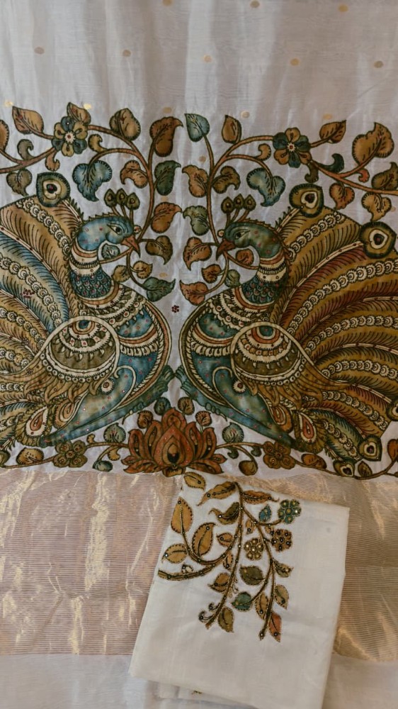 Chanderi meets Kalamkari