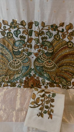 Chanderi meets Kalamkari