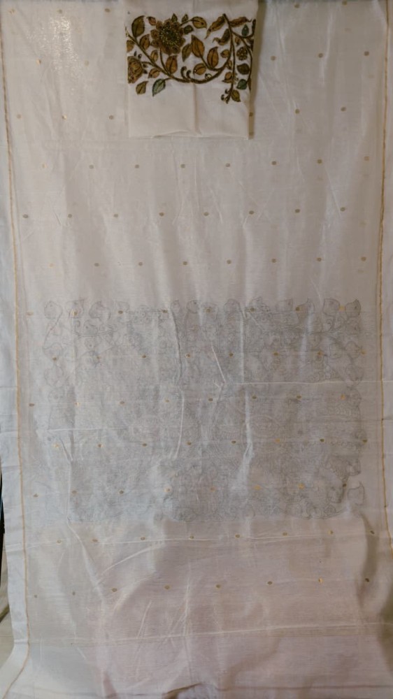 Chanderi meets Kalamkari