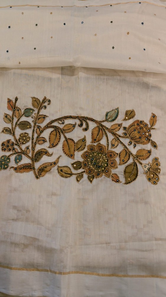 Chanderi meets Kalamkari