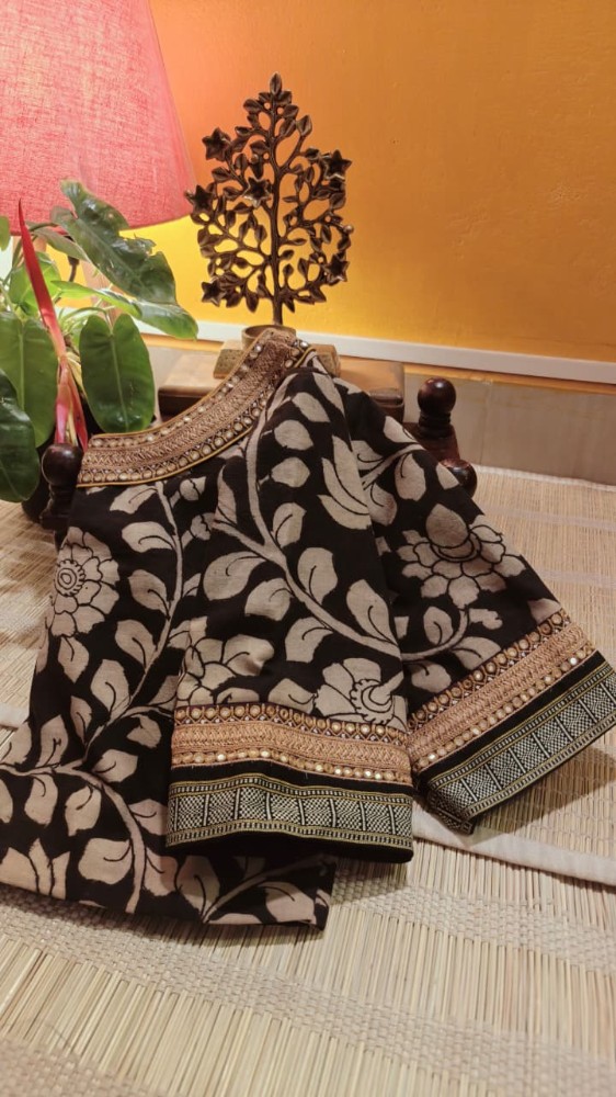 CHARCOAL & IVORY KALAMKARI