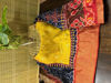 IKKAT SILK IN NAVY BLUE