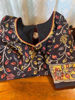 Charcoal Kalamkari with a Bloom of Color