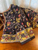 Charcoal Kalamkari with a Bloom of Color