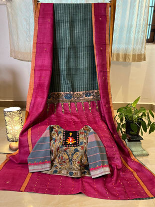 Green & Araku on Gachi Tussar