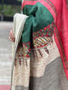 Mithra in Forest Green & Fire Red