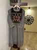Tribal grace in grey kurta