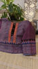 Purple. Bandhani. Mirrors.