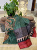 Regal in Emerald – Kalamkari Splendour