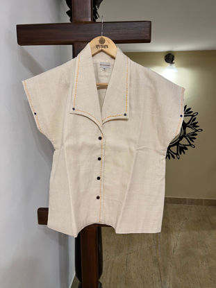 Swara Top – White Khadi