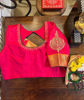 Pink & Gold Kanjivaram silk