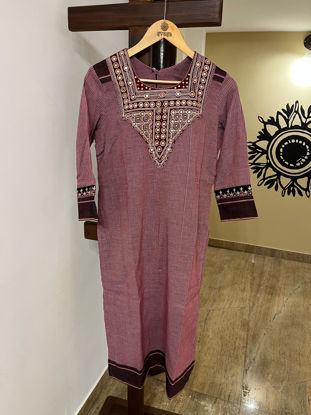 Pink Echoes of the Past Kurta